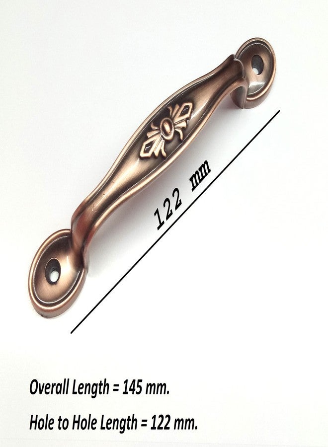 Techlife Accessories Antique Copper Finish Door Handle/Pull Handle/Kitchen Cabinet/Wardrobe Handle for Home Décor | Office | Hotels (122 mm, Copper, Pack of 2) - Image 3